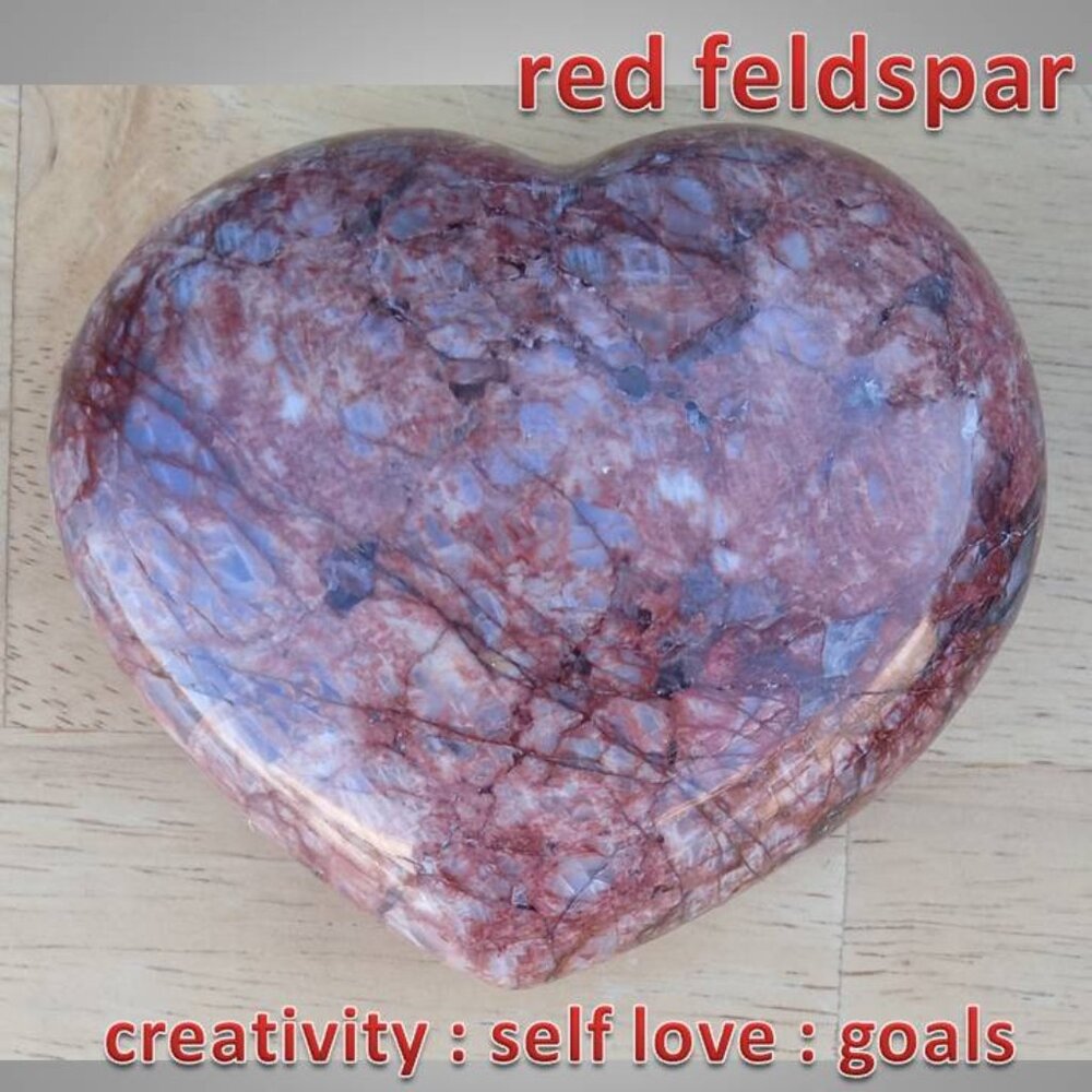 ❤️LAST DAY!   RED FELDSPAR rock stone crystal SHEART 01 CREATIVITY goals